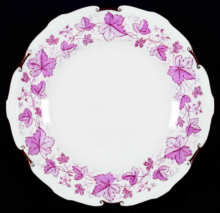 Maple Leaf Maroon Dinner Plate by Royal Crown Derby-1