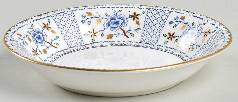 Mandarin Blue Fruit/Dessert (Sauce) Bowl by Royal Crown Derby-1