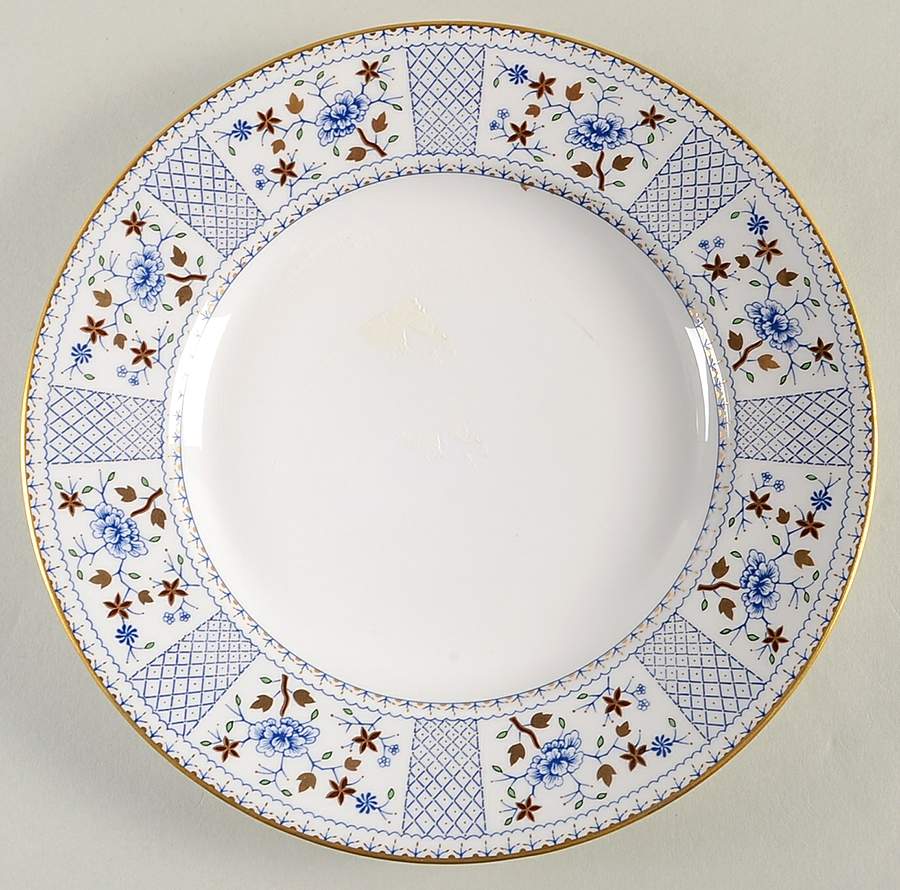 Mandarin Blue Salad Plate by Royal Crown Derby-1