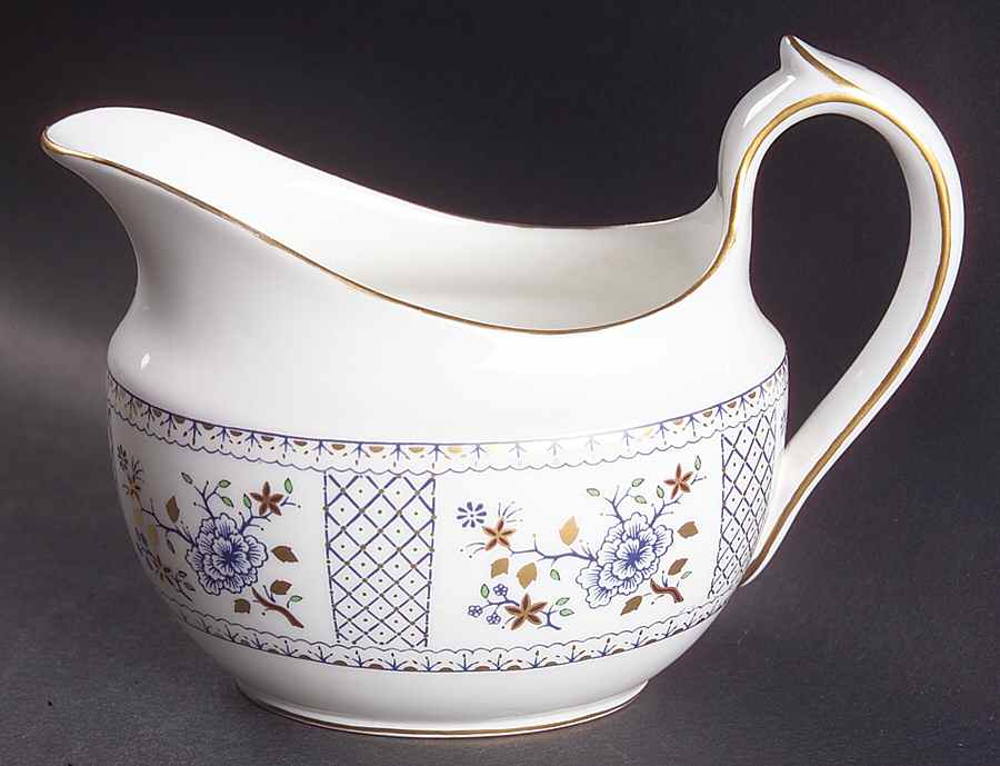 Mandarin Blue Creamer by Royal Crown Derby-1