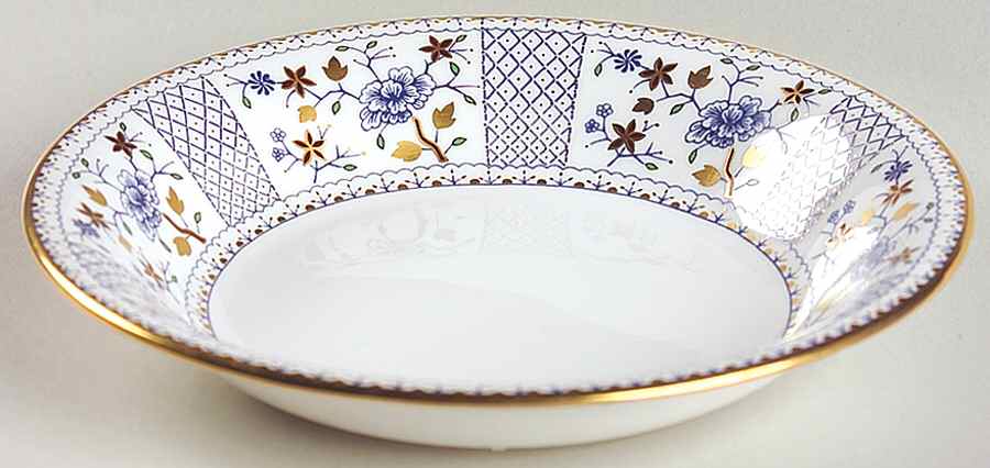 Mandarin Blue Coupe Cereal Bowl by Royal Crown Derby-1