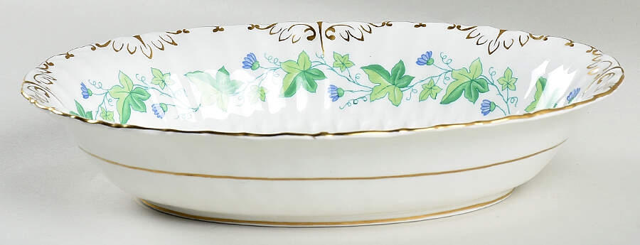 Medway (Burford) 10" Oval Vegetable Bowl by Royal Crown Derby-1
