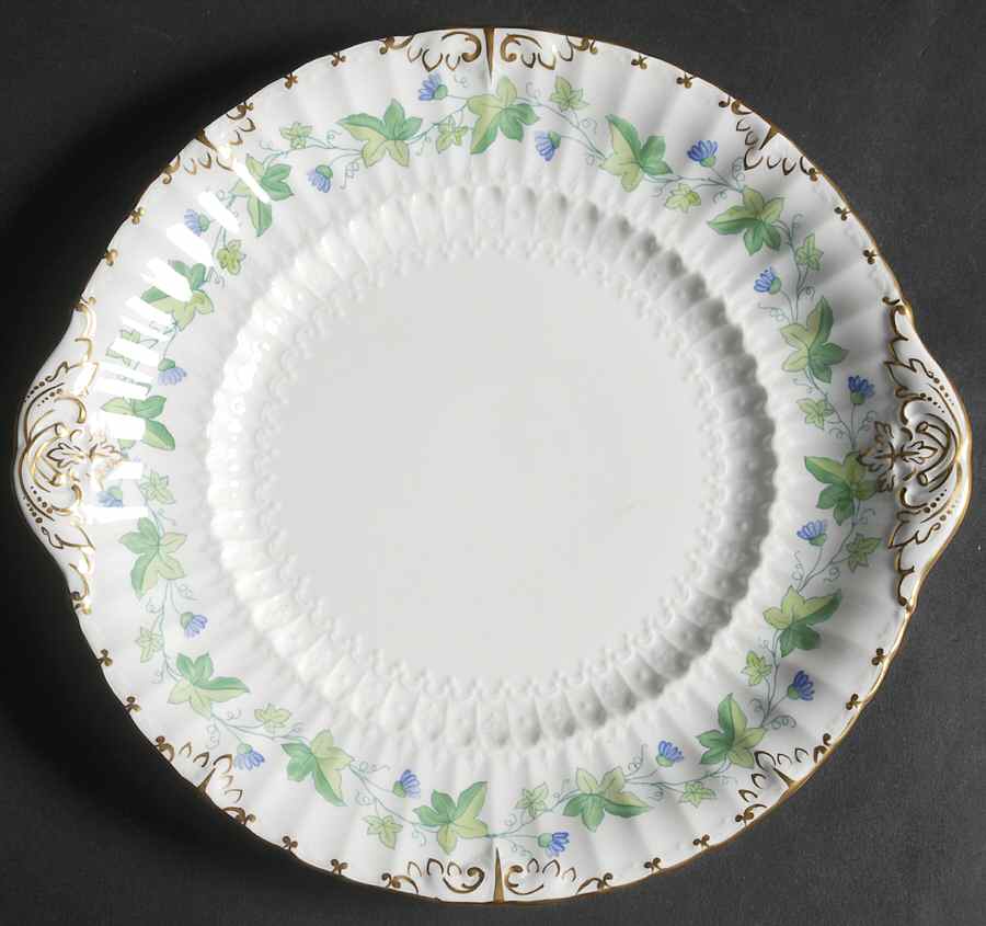 Medway (Burford) Handled Cake/Pastry Plate by Royal Crown Derby-1