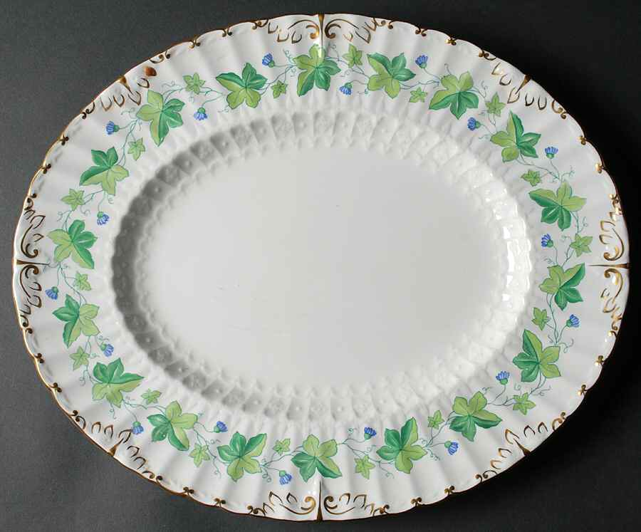 Medway (Burford) 15" Oval Serving Platter by Royal Crown Derby-1