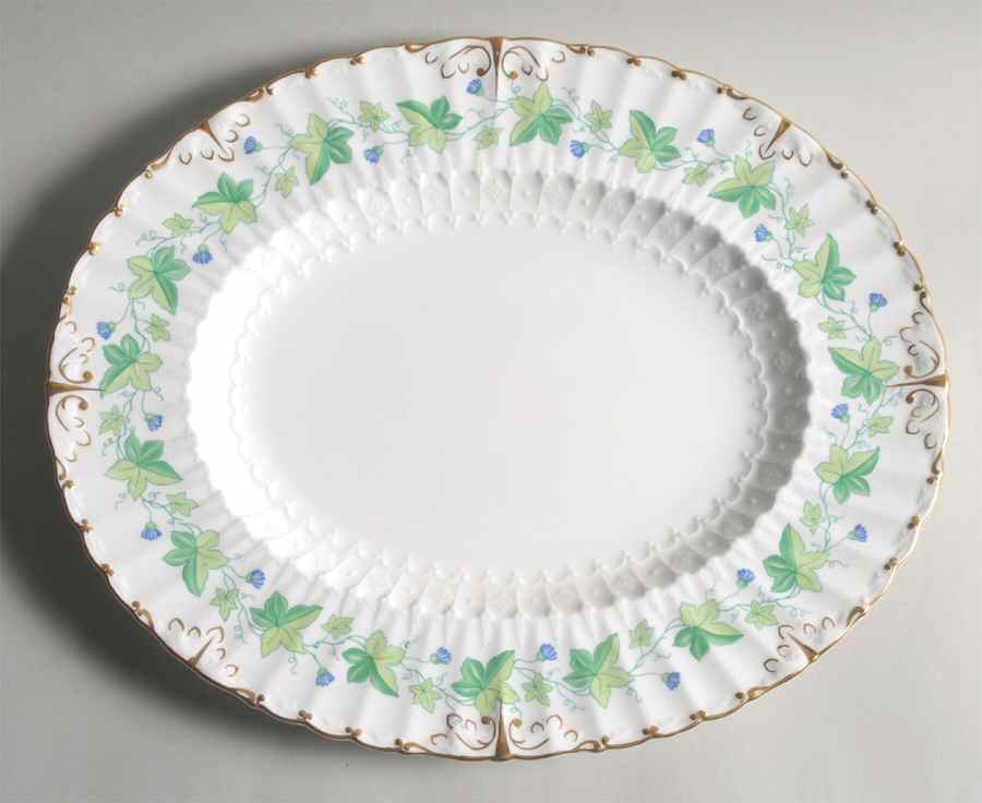 Medway (Burford) 13" Oval Serving Platter by Royal Crown Derby-1