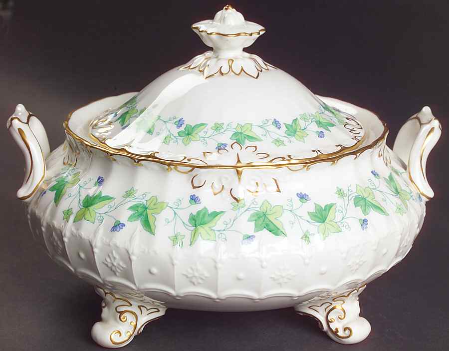 Medway (Burford) Round Covered Vegetable by Royal Crown Derby-1