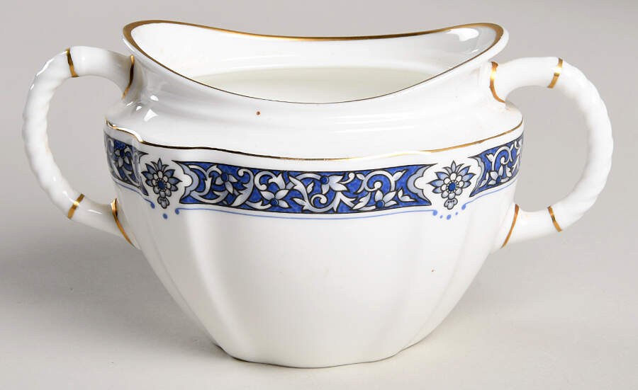 Milldale (Gold) Sugar Bowl No Lid by Royal Crown Derby-1