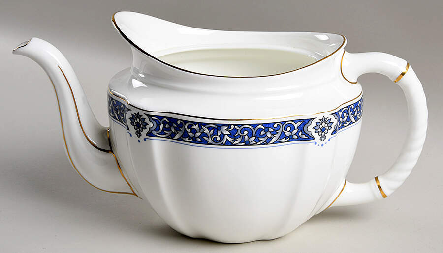 Milldale (Gold) Teapot No Lid by Royal Crown Derby-1
