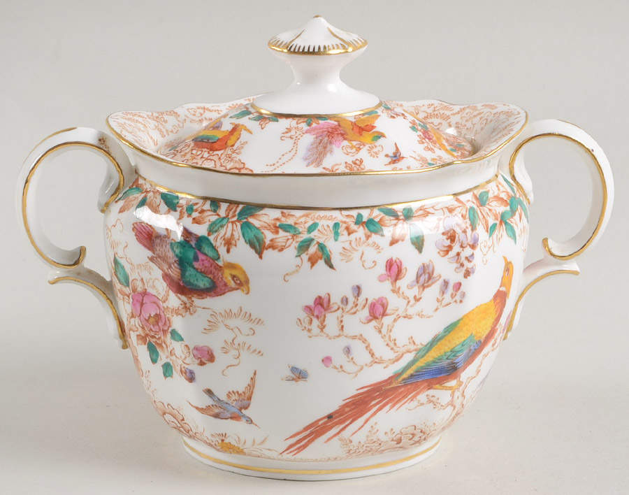 Olde Avesbury (Ely Chelsea Shape) Sugar Bowl & Lid by Royal Crown Derby-1