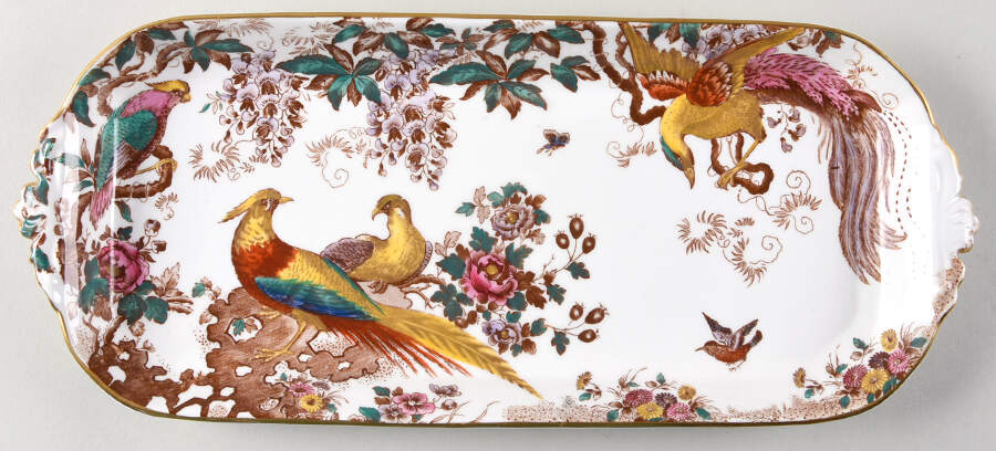 Olde Avesbury (Ely Chelsea Shape) Large Sandwich Tray by Royal Crown Derby-1