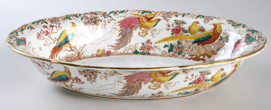 Olde Avesbury (Ely Chelsea Shape) 11" Oval Vegetable Bowl by Royal Crown Derby-1