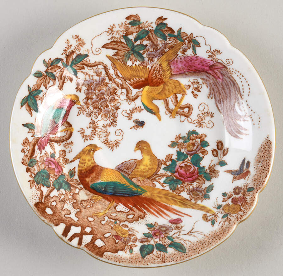 Olde Avesbury (Ely Chelsea Shape) Saucer for Footed Cup by Royal Crown Derby-1