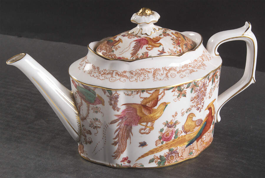 Olde Avesbury (Ely Chelsea Shape) Small Teapot & Lid by Royal Crown Derby-1