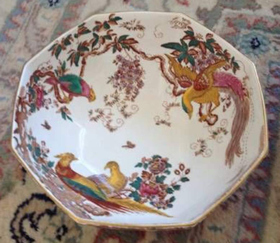 Olde Avesbury (Ely Chelsea Shape) 5" Octagonal Serving Bowl by Royal Crown Derby-1