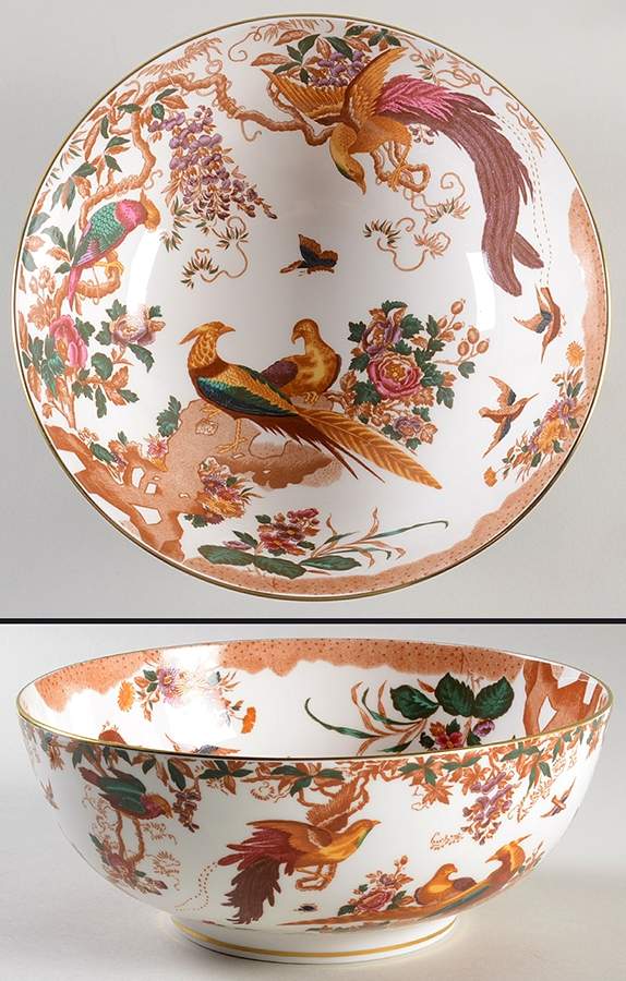 Olde Avesbury (Ely Chelsea Shape) 9" Salad Serving Bowl by Royal Crown Derby-1