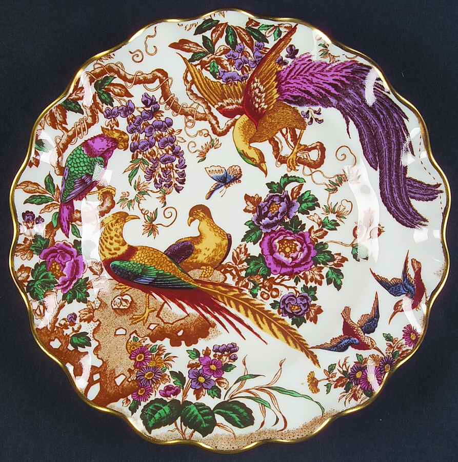 Olde Avesbury (Ely Chelsea Shape) Sheffield Dessert Plate by Royal Crown Derby-1