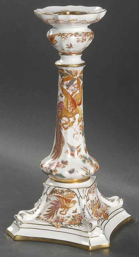 Olde Avesbury (Ely Chelsea Shape) 10" Candlestick by Royal Crown Derby-1