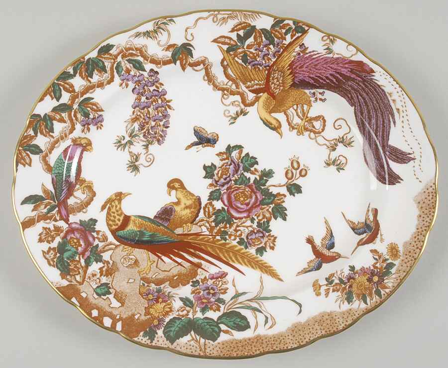 Olde Avesbury (Ely Chelsea Shape) 13" Oval Serving Platter by Royal Crown Derby-1