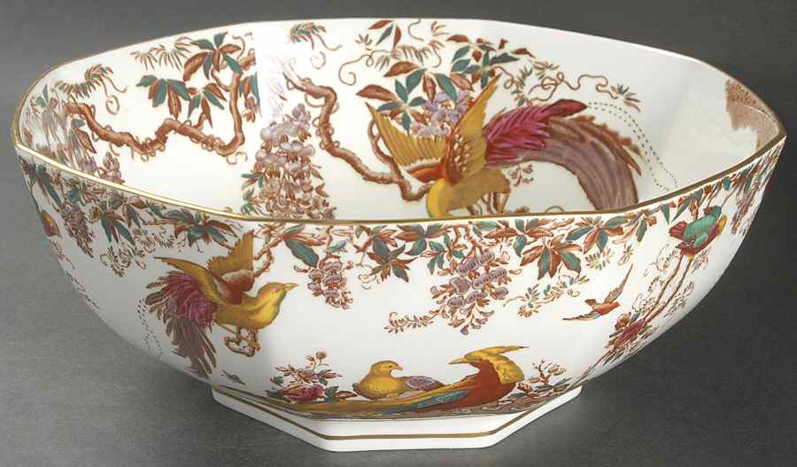 Olde Avesbury (Ely Chelsea Shape) 11" Octagonal Serving Bowl by Royal Crown Derby-1