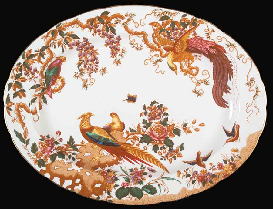 Olde Avesbury (Ely Chelsea Shape) 16" Oval Serving Platter by Royal Crown Derby-1