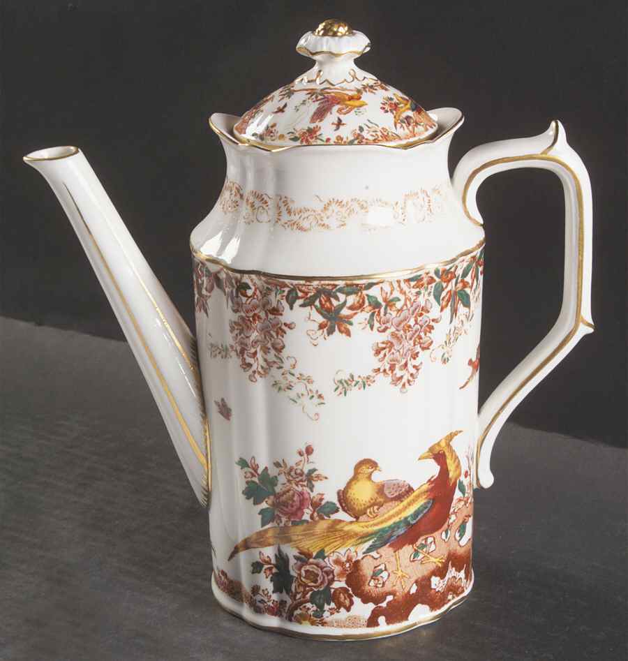 Olde Avesbury (Ely Chelsea Shape) Small Coffee Pot & Lid by Royal Crown Derby-1