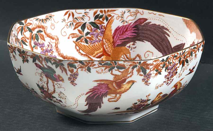 Olde Avesbury (Ely Chelsea Shape) 9" Octagonal Serving Bowl by Royal Crown Derby-1