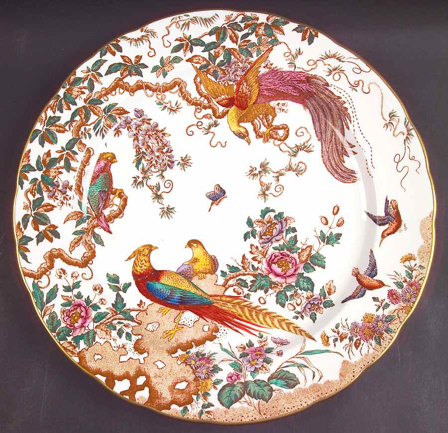Olde Avesbury (Ely Chelsea Shape) 14" Chop Plate (Round Platter) by Royal Crown Derby-1