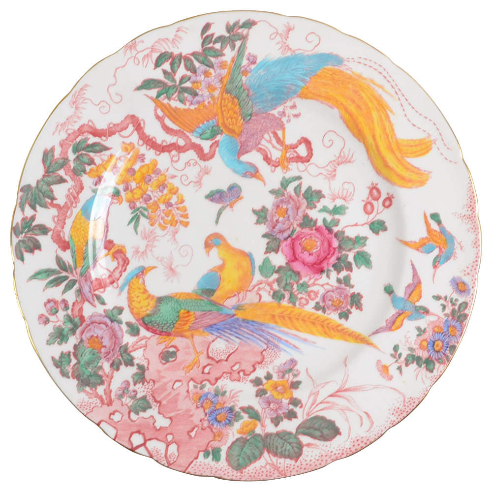 Old Avesbury Pink Multicolor Dinner Plate by Royal Crown Derby-1
