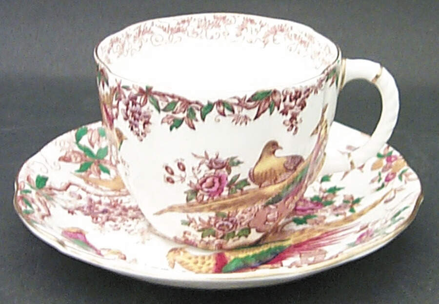 Olde Avesbury (Surrey Shape) Flat Cup & Saucer Set by Royal Crown Derby-1