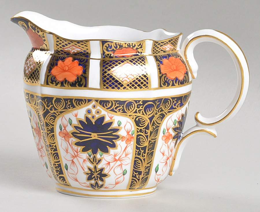 Old Imari Oval Creamer by Royal Crown Derby-1