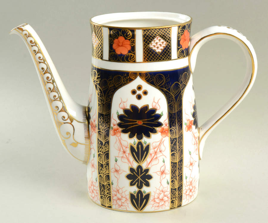 Old Imari Coffee Pot No Lid by Royal Crown Derby-1