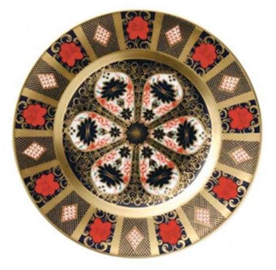 Old Imari Dinner Plate by Royal Crown Derby-1