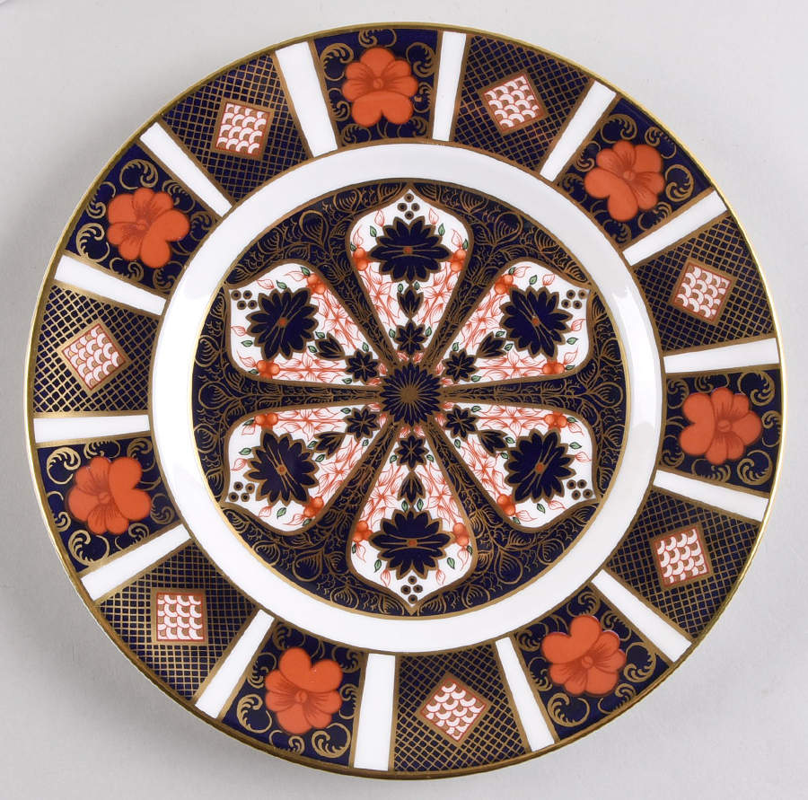 Old Imari Salad Plate by Royal Crown Derby-1