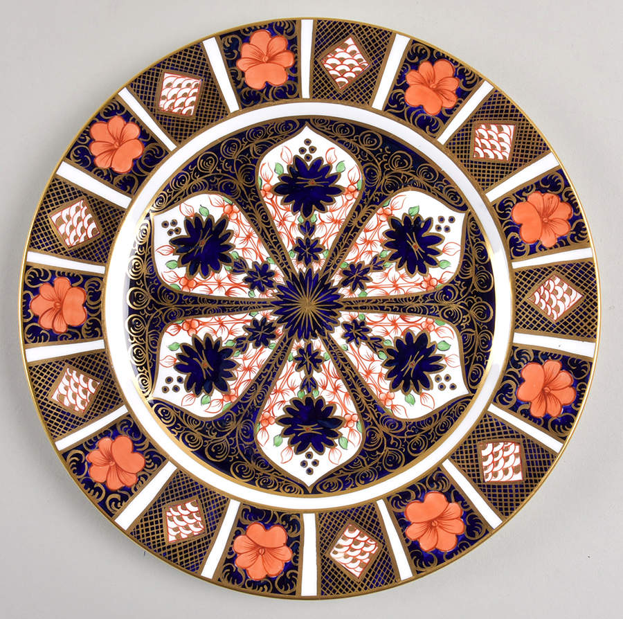 Old Imari Luncheon Plate by Royal Crown Derby-1