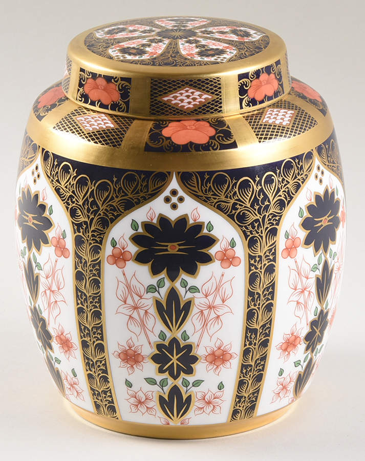 Old Imari 7" Ginger Jar & Lid by Royal Crown Derby-1