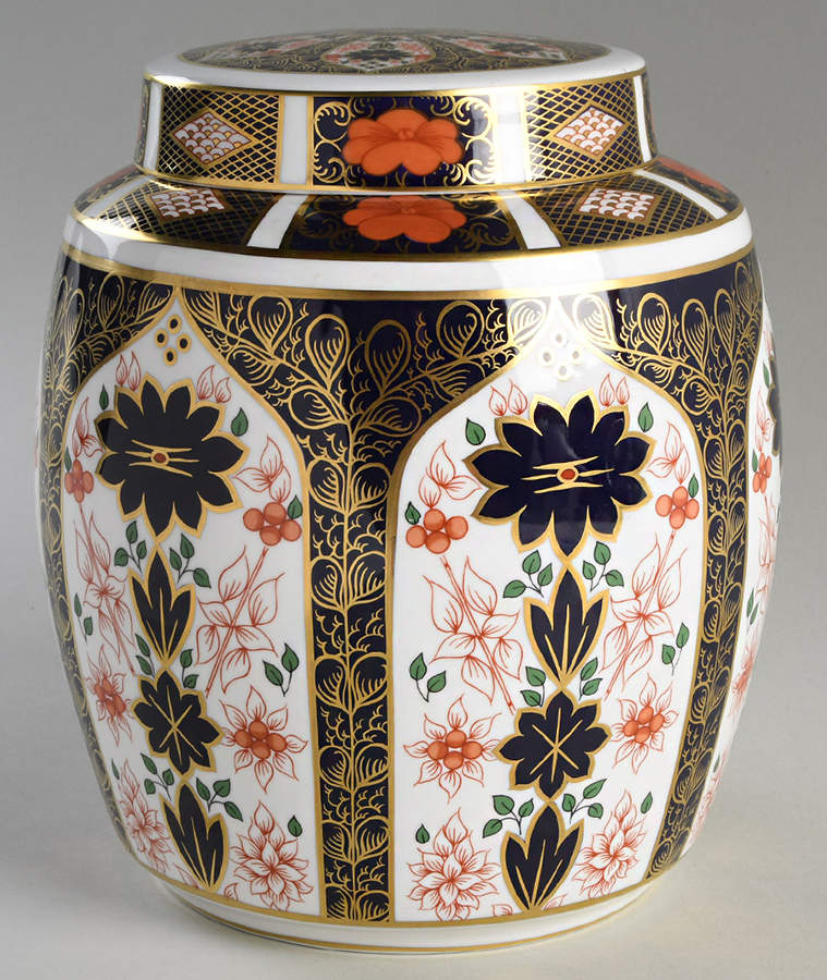 Old Imari 8" Ginger Jar & Lid by Royal Crown Derby-1