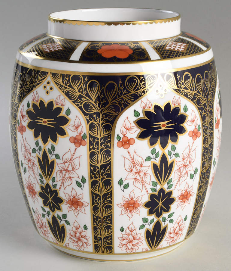 Old Imari 8" Ginger Jar No Lid by Royal Crown Derby-1
