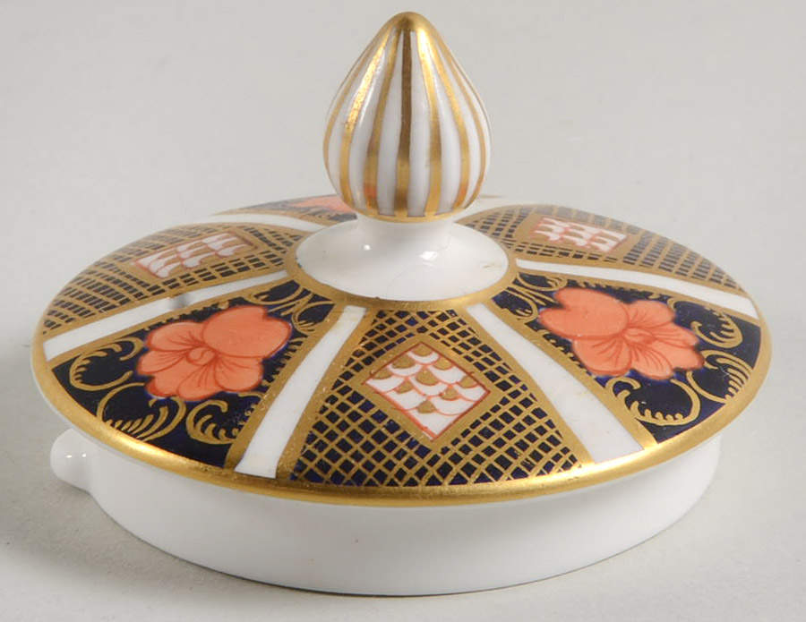 Old Imari Lid for Coffee Pot by Royal Crown Derby-1