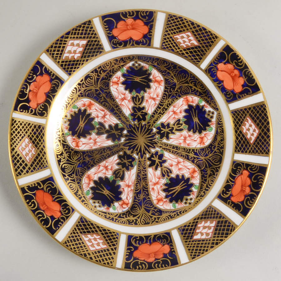Old Imari Bread & Butter Plate by Royal Crown Derby-1