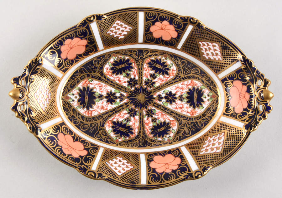 Old Imari Dish-Dessert/Oval-Small by Royal Crown Derby-1