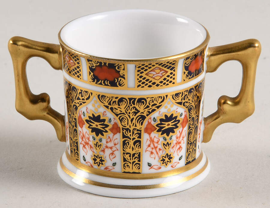 Old Imari Miniature Loving Cup by Royal Crown Derby-1