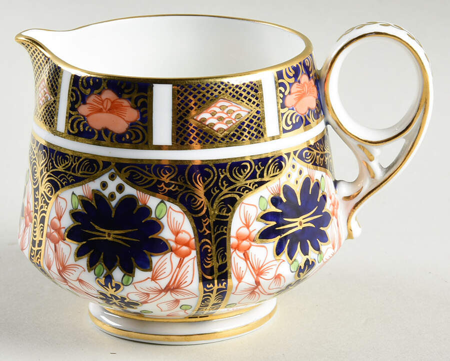 Old Imari Creamer by Royal Crown Derby-1