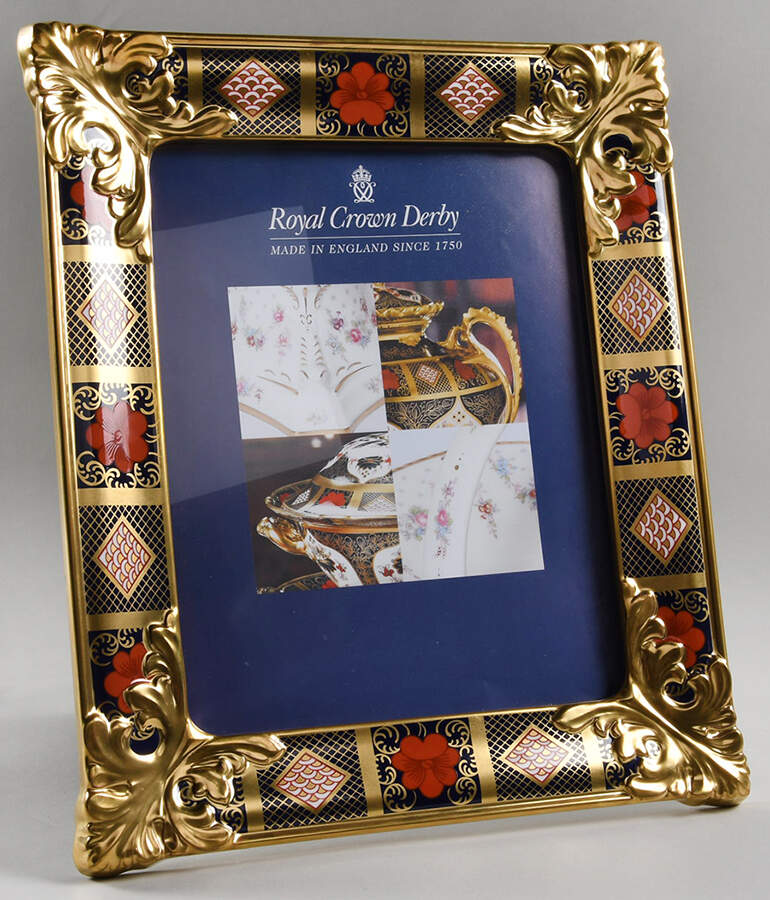 Old Imari 13" Picture Frame by Royal Crown Derby-1