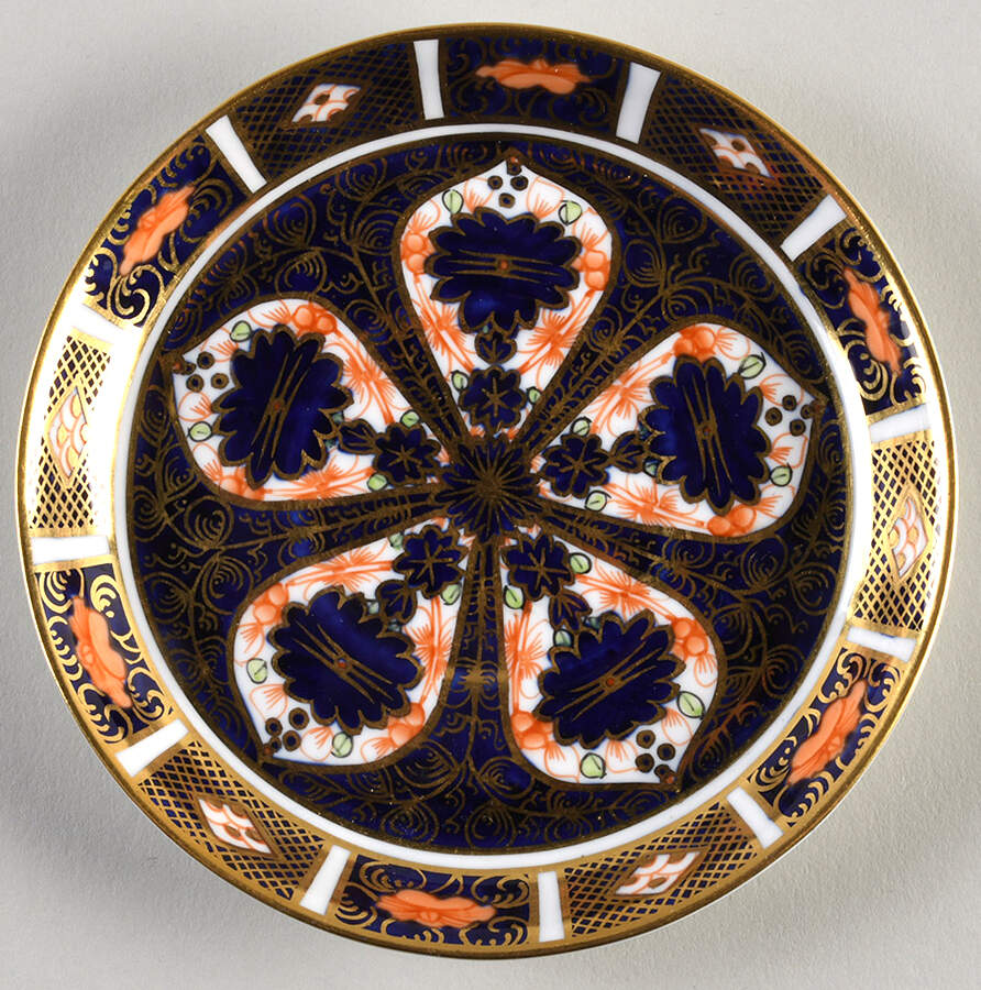 Old Imari Saucer for Flat Demitasse Cup by Royal Crown Derby-1
