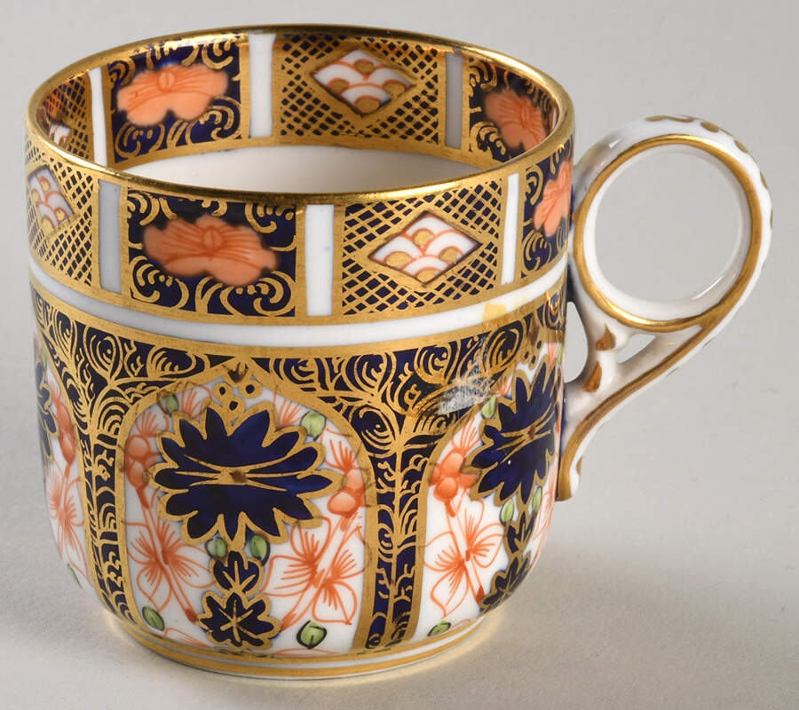 Old Imari Flat Demitasse Cup by Royal Crown Derby-1