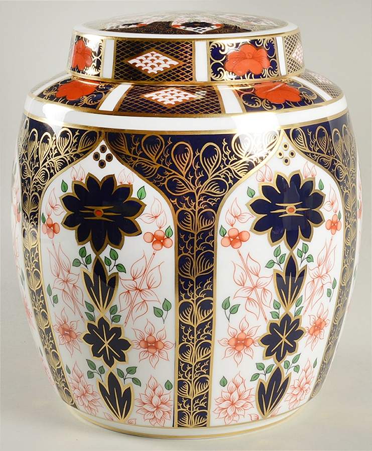 Old Imari 7" Ginger Jar & Lid by Royal Crown Derby-1
