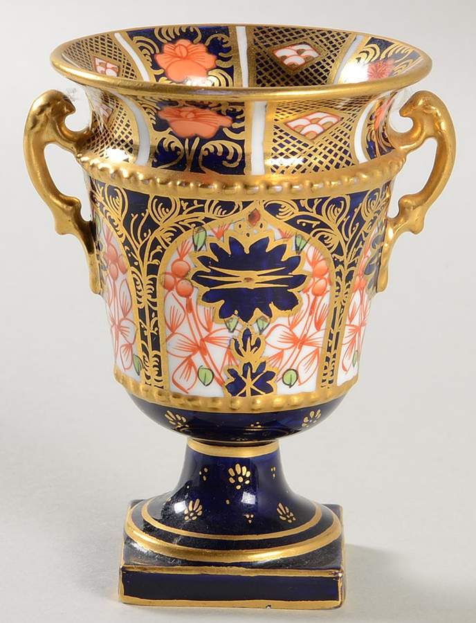 Old Imari 4" Urn Shaped Vase by Royal Crown Derby-1
