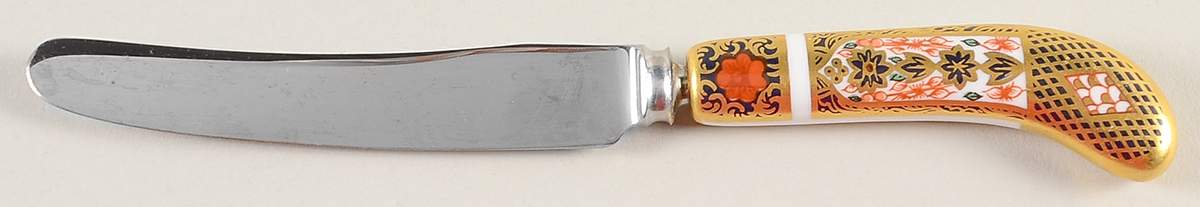 Old Imari Individual Tea Knife by Royal Crown Derby-1