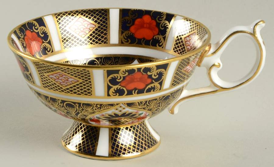 Old Imari Footed Cup by Royal Crown Derby-1