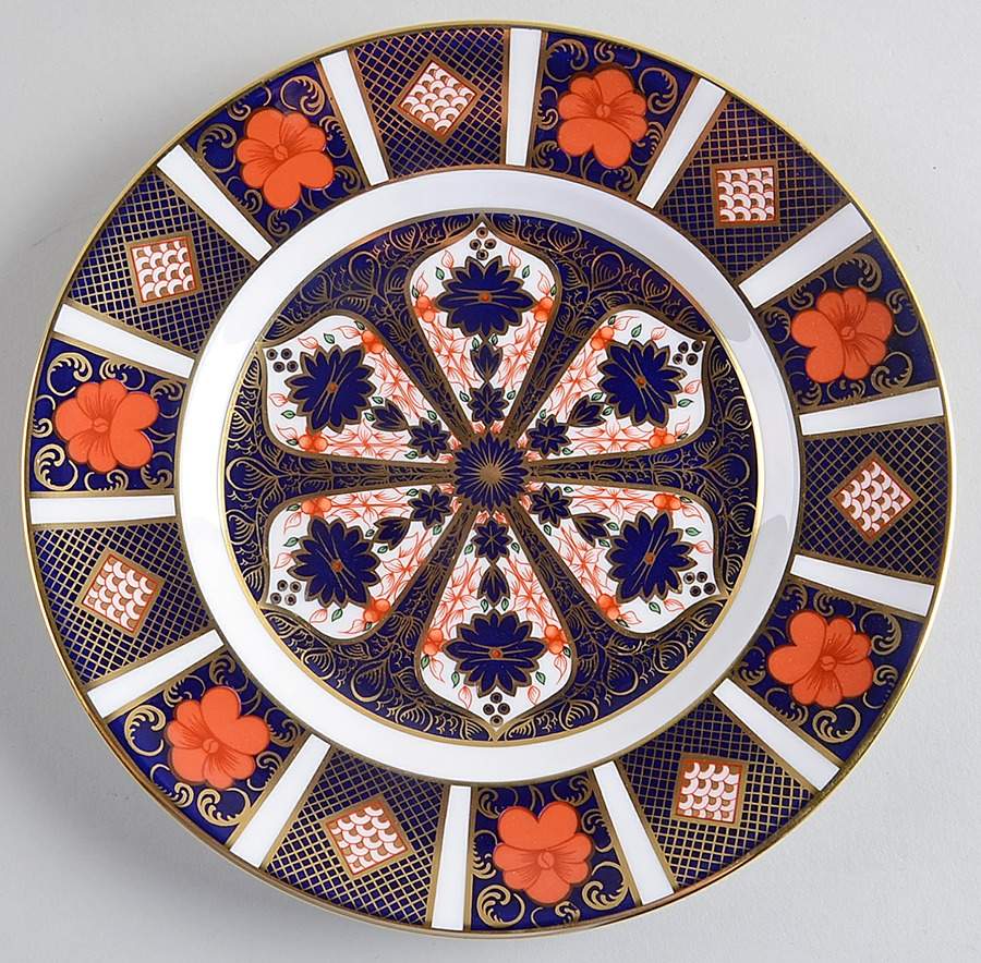 Old Imari Salad Plate by Royal Crown Derby-1